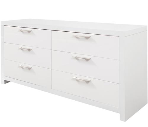 Vercelli Modern Cabinet in White Lacquer