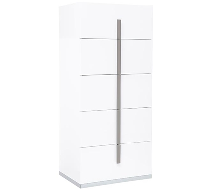 Mara Modern Italian Tall Chest White