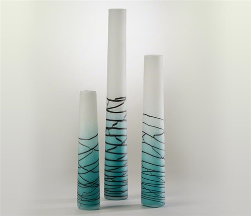 Taffy Modern Vase Azure - LARGE