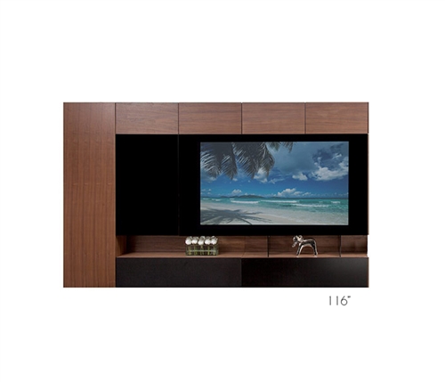 San Remo Modern Wall Unit in Light-Walnut Medium