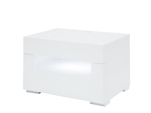 Citra Modern Side Table in White- FINAL SALE - NO RETURNS
