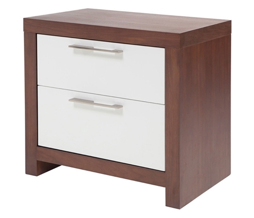 Vercelli Modern Side Table in Walnut Outlet