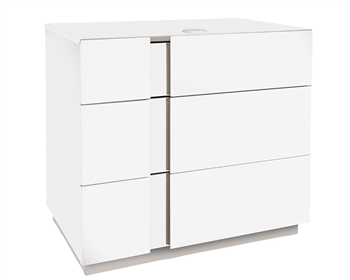 Mesola Modern Side Table white  Large