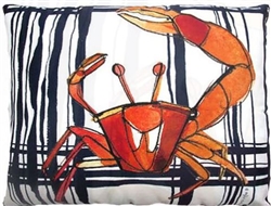 Fiddler Crab Modern Pillow 18" x 18"