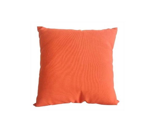 Orange Square Outdoor Pillow 18" x 18"