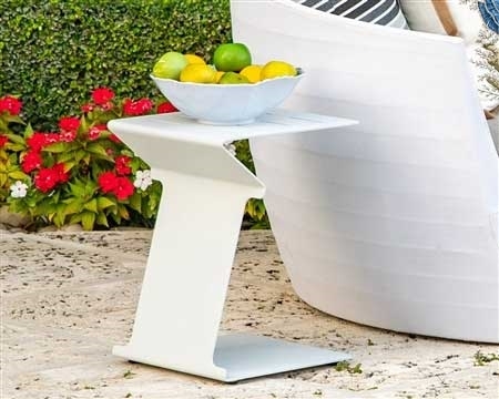 Cori Modern White Side Table
