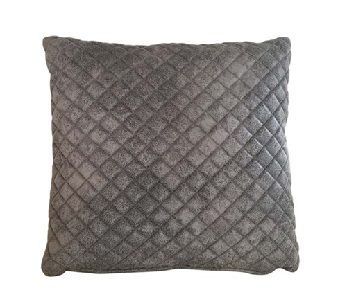 Savona quilted grey Modern Pillow