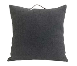 Chenille Pillow Slate With Handles Slate 18" x 18"