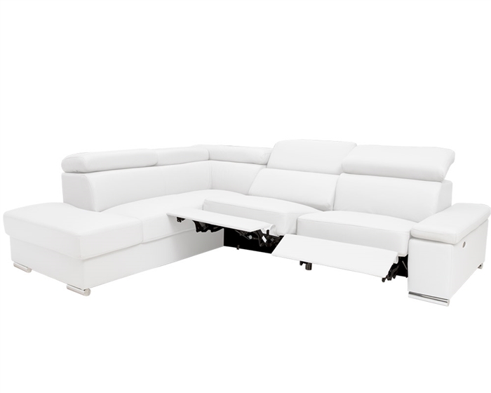 Elysee Modern Sectional WHITE