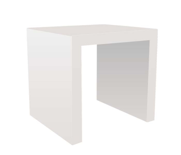 Cilento Modern Nesting Table Medium in White