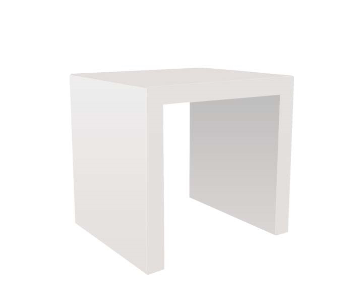 Cilento Modern Nesting Table Small in White