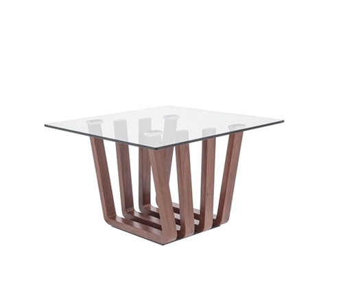 Sorrento Modern Side Table in Walnut