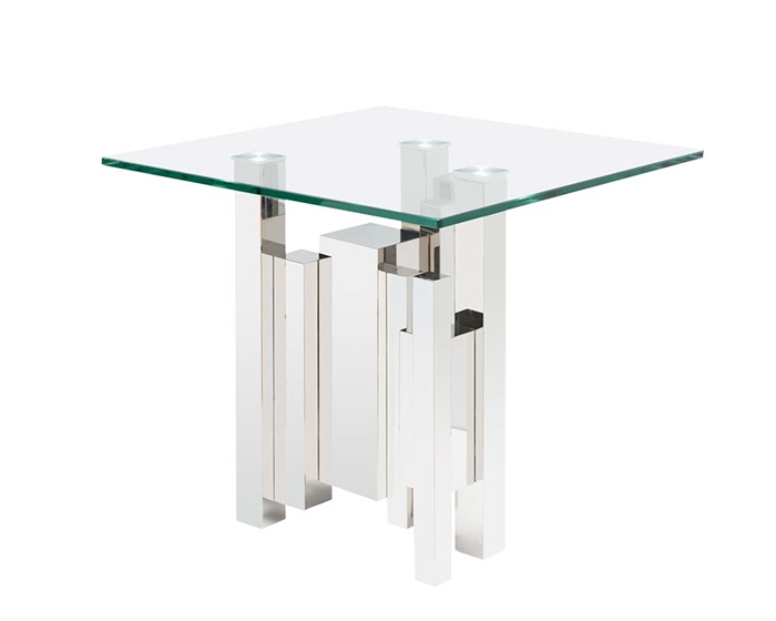 Sanremo Modern Glass Side Table