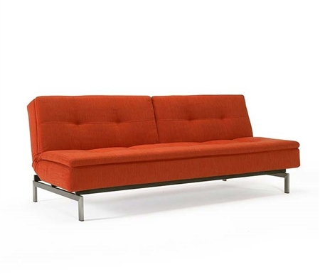 Dublexo Deluxe Modern Sofa Bed Paprika Stainless Steel Legs