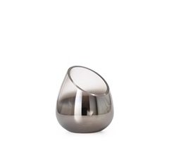Smoke Mirror Cone Vase Candle Holder  - Angled