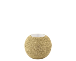 Brava Gold Spun Textured Tealight Holder