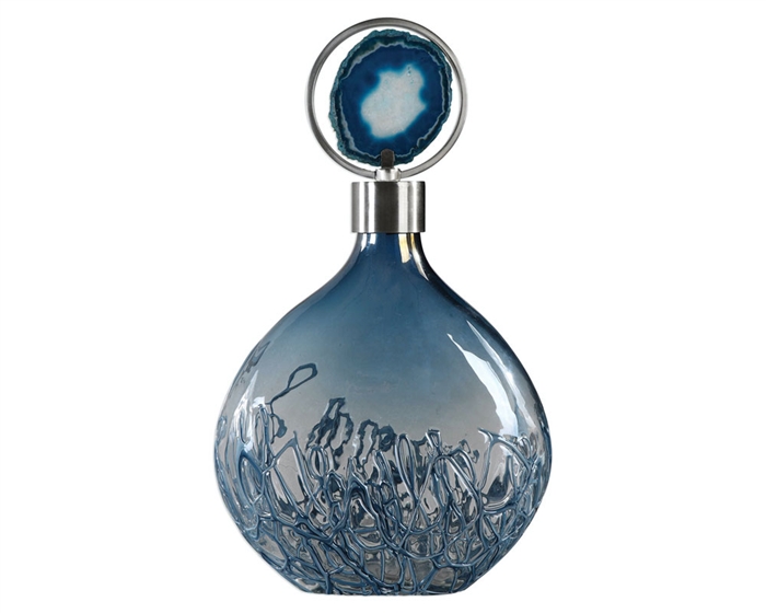 Rae Bottle with Agate Stone toper