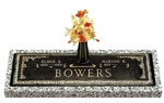 Companion Bronze Grave Marker in Ivy Design