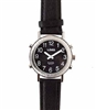 LS&S 101017-M Talking Watch Black Face Silver Color