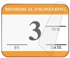 United Ad Label ULBE4003L Biomedical Engineering Inspection Label, Orange - 1-1/4" x 1"