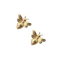 Gold Little Bee Earrings