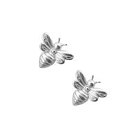 Silver Little Bee Earrings