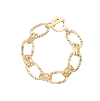 Gold Twin Loop Bracelet