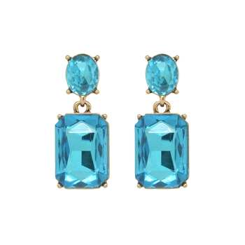 Turquoise Gem Earrings