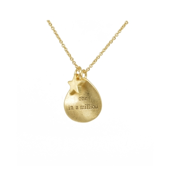 Gold "One in a Million" Necklace