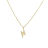 Gold Lightning Strike Necklace