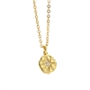 Gold Star Imprint Necklace