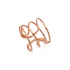 Rose Gold Four Band Twist Ring