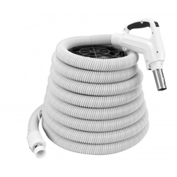 Cana-Vac 30' Low Voltage Hose Assembly (Light Gray)