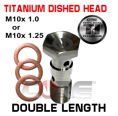 Core Moto Titanium dished head Double length bolt