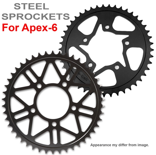 Superlite Steel sprocket for Apex-6 Wheels