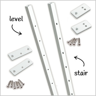 Stair Railing Intermediate Pickets White