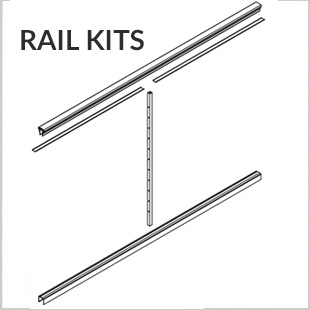 DesignRailÂ® 42* Rail Kit for Level Railings - Black