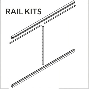 DesignRailÂ® 36* Rail Kit for Level Railings - Black