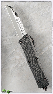 Marfione Custom Combat Warhound High Polish Blade CF Top Copper Hardware