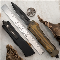 Microtech Combat Troodon 142-1DLCTULS  DLC Double Edge Ultem Top Black Handle