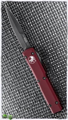 Microtech Ultratech Bayonet 120-1DLCTMR Merlot Handle DLC Blade & Hardware