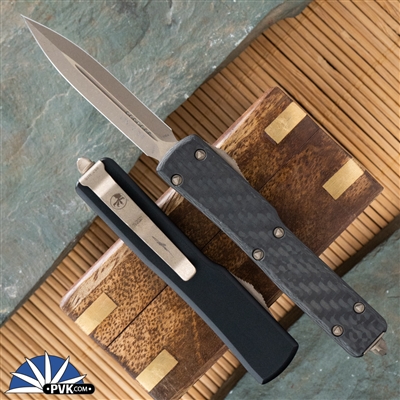 Microtech UTX-70 D/E 147-13APCFS Carbon Fiber Bronzed Apocalyptic Blade