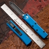 Microtech UTX-85 230-1BL Spartan Black Blade, Blue Handle