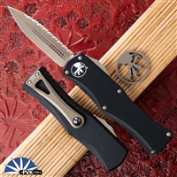 Microtech Hera 702-15 Double Edge Full Serrated Bronze Blade