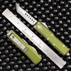 Microtech UTX-85 719-10ODS Hellhound Stonewash Blade, OD Green Handle Signature Series