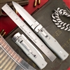 Mikov Predator 241 Leverlock Auto Dagger ABS Grey W/Pocket Clip