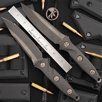 Microtech SOCOM Alpha S/E 113-1DLCCFS DLC Blade Bronzed Hardware Carbon Fiber Handles