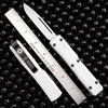 Microtech Ultratech 121-1STD Single Edge White Blade, Storm Trooper Deep Engraved Handle