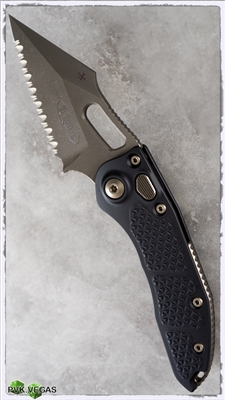 Microtech Auto Stitch S/E Bronzed Full Serrated M390