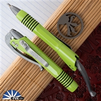 Microtech Siphon II Pen Lime Green - Stonewashed Internals & Hardware